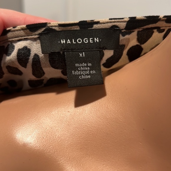 Halogen Scoop Neck Woven Shell SZ XL - Picture 3 of 4